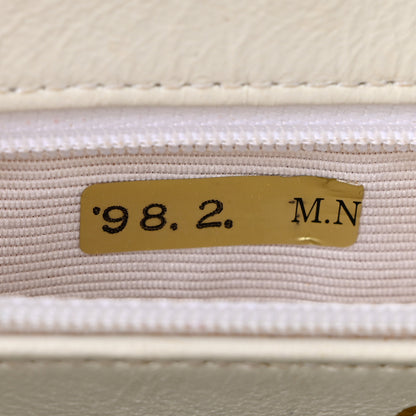 Chanel Caviar Quilted Shoulder Bag White 9 of 17