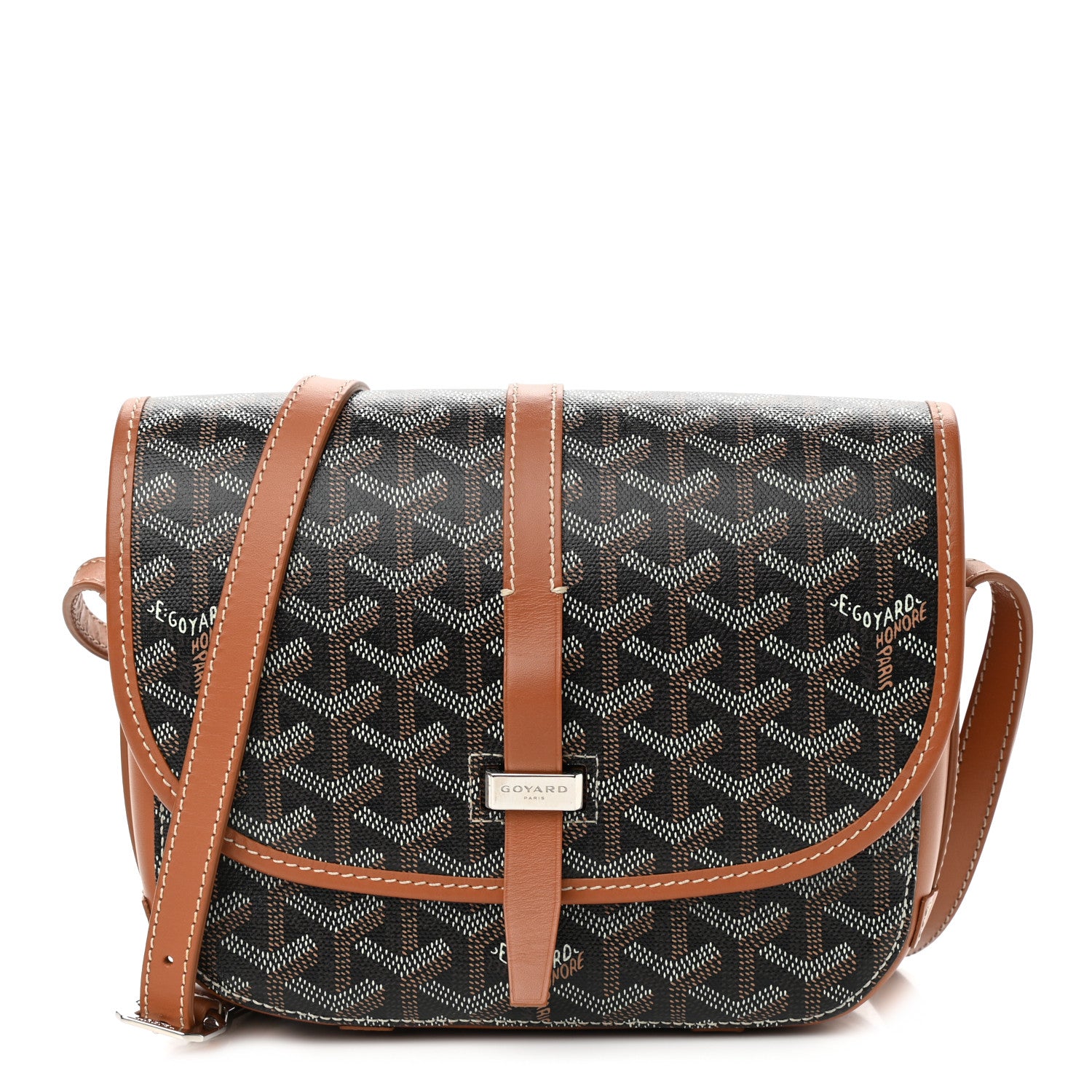 Goyard Goyardine Belvedere II PM Messenger Bag Black Gold 1 of 9