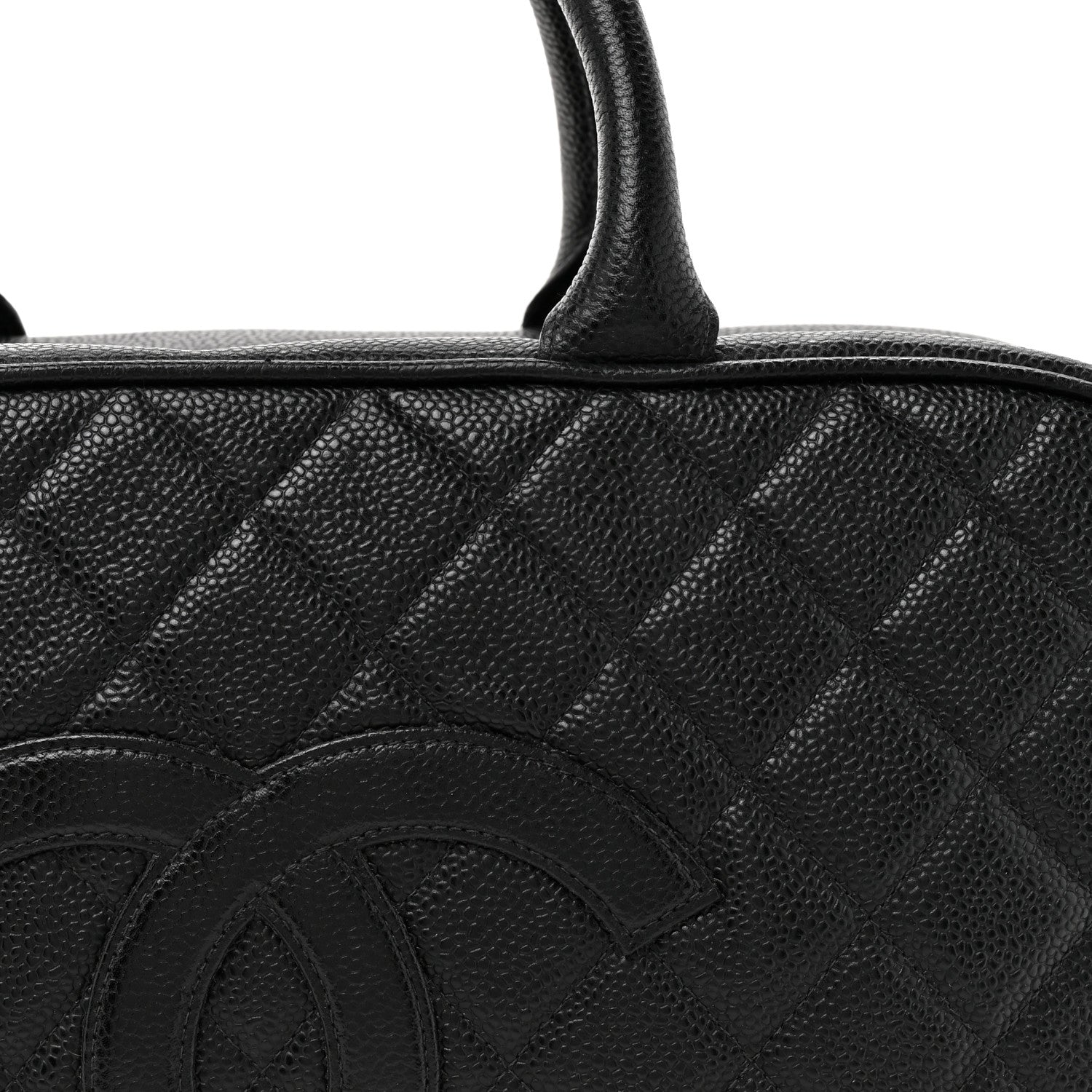 Chanel Caviar Quilted Large Bowler Black 8 of 12