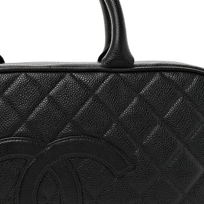Chanel Caviar Quilted Large Bowler Black 8 of 12