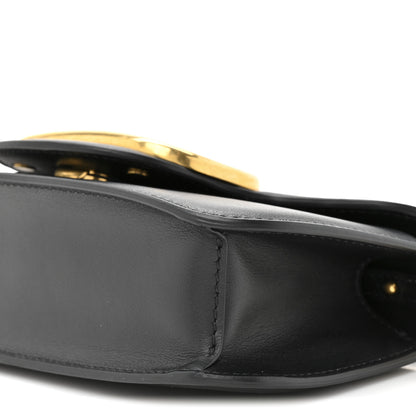 Valentino Garavani Calfskin Vlogo Small Loco Shoulder Bag Black 9 of 10