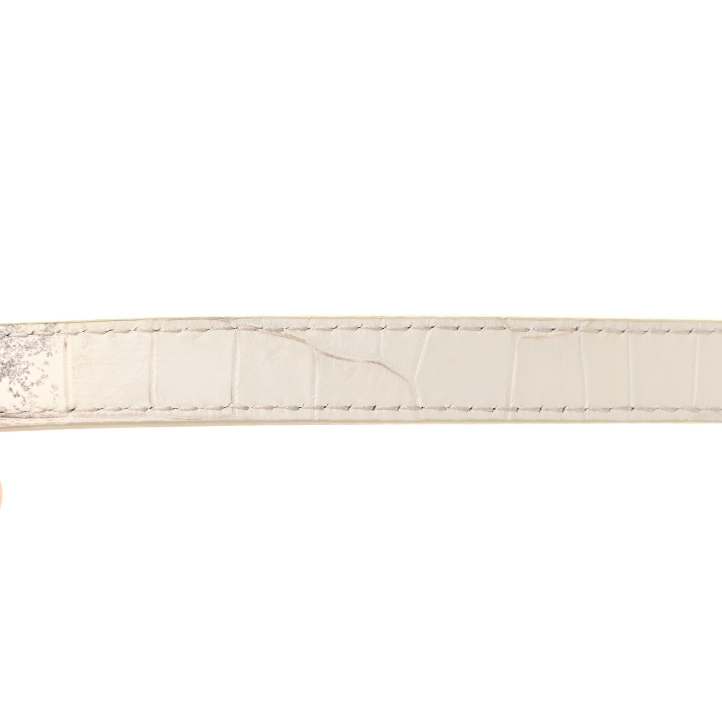 Niloticus Crocodile Himalaya Crystal Mini Lady Dior White