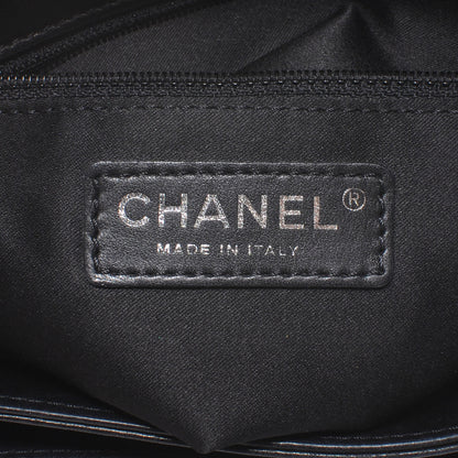 Chanel Lambskin Quilted Chanel 3 Large Accordion Flap Black Black 7 of 8