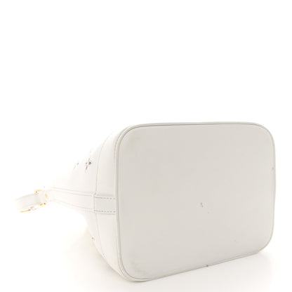Louis Vuitton Calfskin Monogram Cutout Petit Noe White 4 of 16