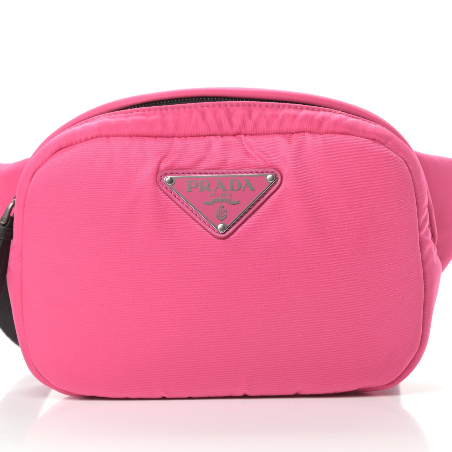 Tessuto Nylon Soft Padded Belt Bag Fuxia