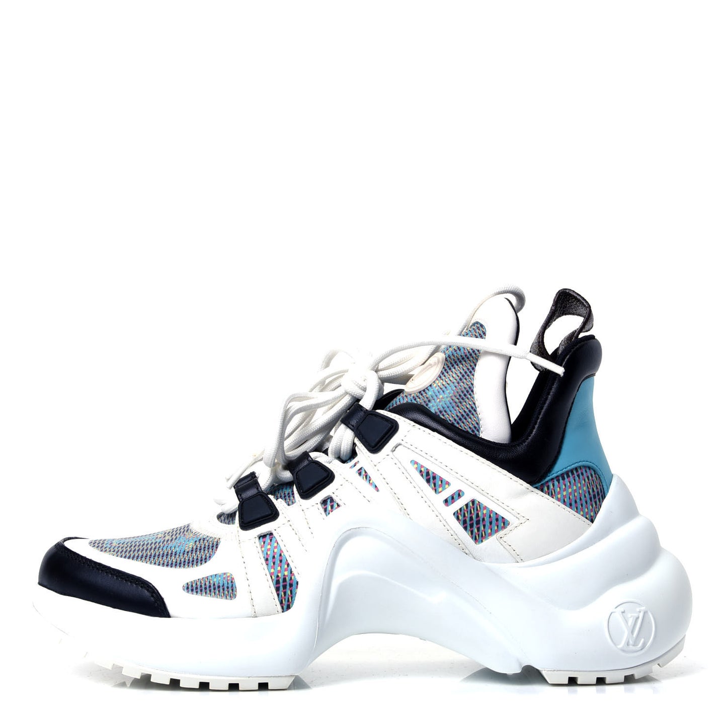 Calfskin Nylon LV Pop Archlight Sneaker 36 Blue
