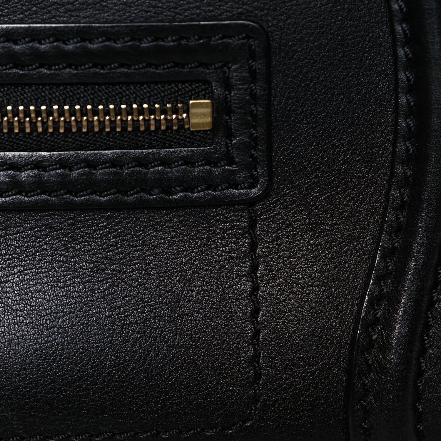 Celine Smooth Calfskin Nano Luggage Black 10 of 13