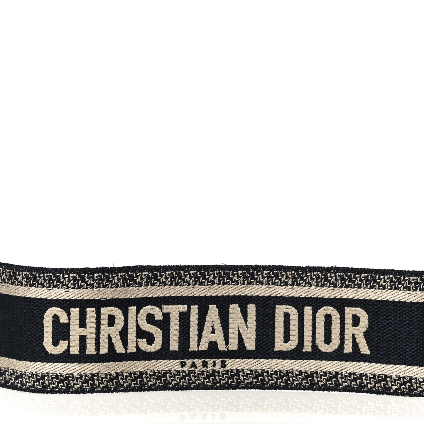 Canvas Embroidered Shoulder Strap Blue
