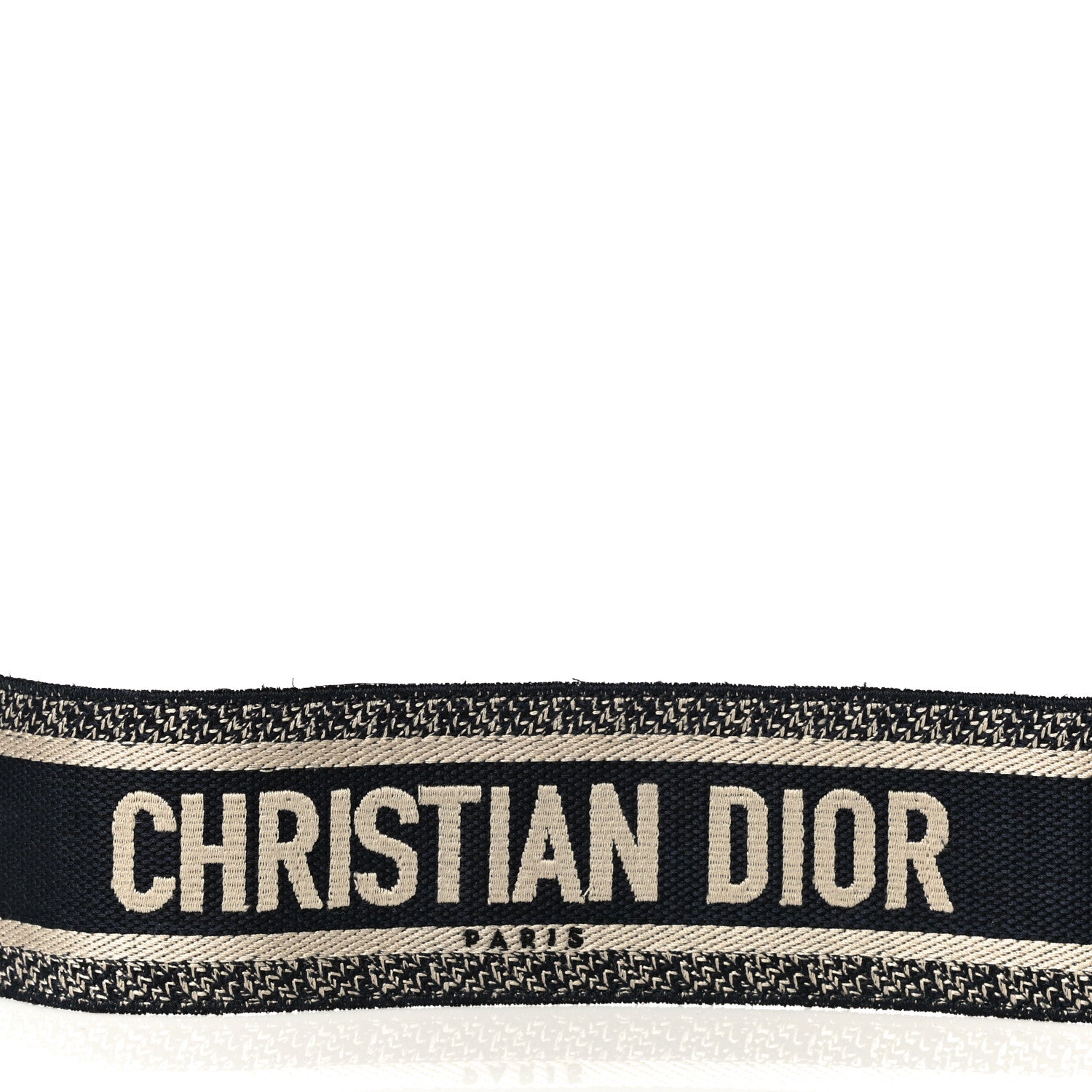 Christian Dior Canvas Embroidered Shoulder Strap Blue 8 of 12