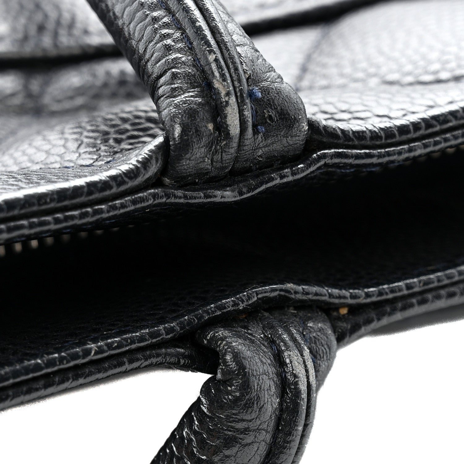 Chanel Caviar Quilted Medallion Tote Navy 16 of 16