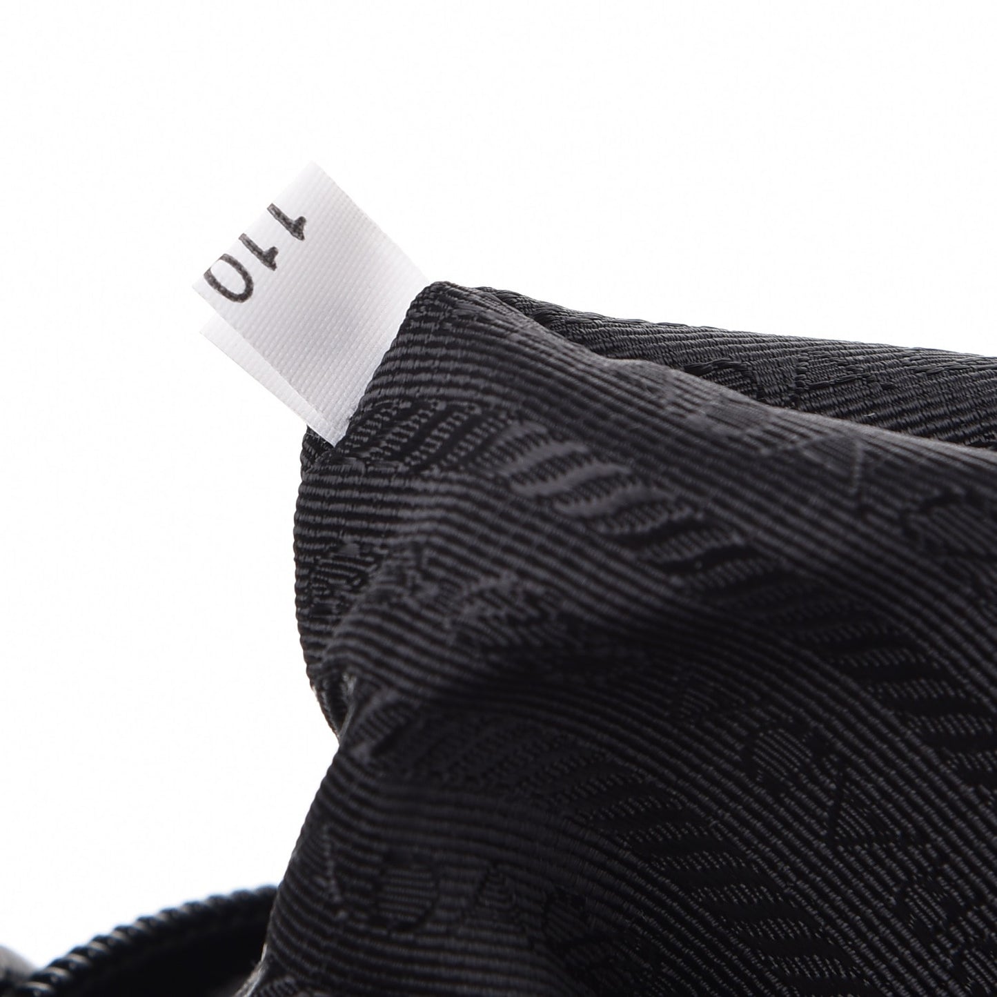 Nylon Vela Saffiano Medium Cinch Backpack Black