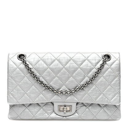Chanel Metallic Aged Calfskin Quilted 2.55 Reissue 226 Flap Silver 1 of 10