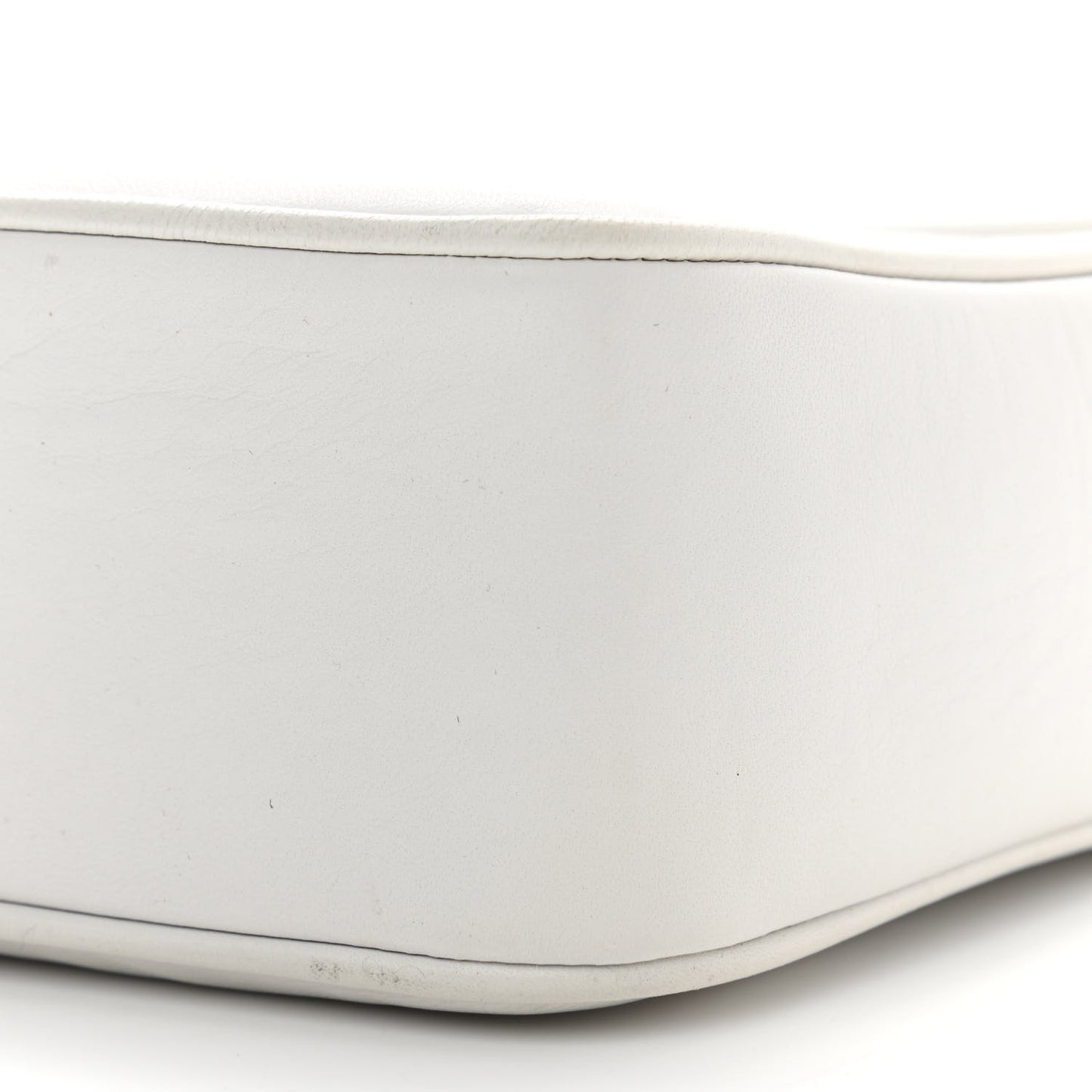 Lambskin CC Tassel Camera Case White