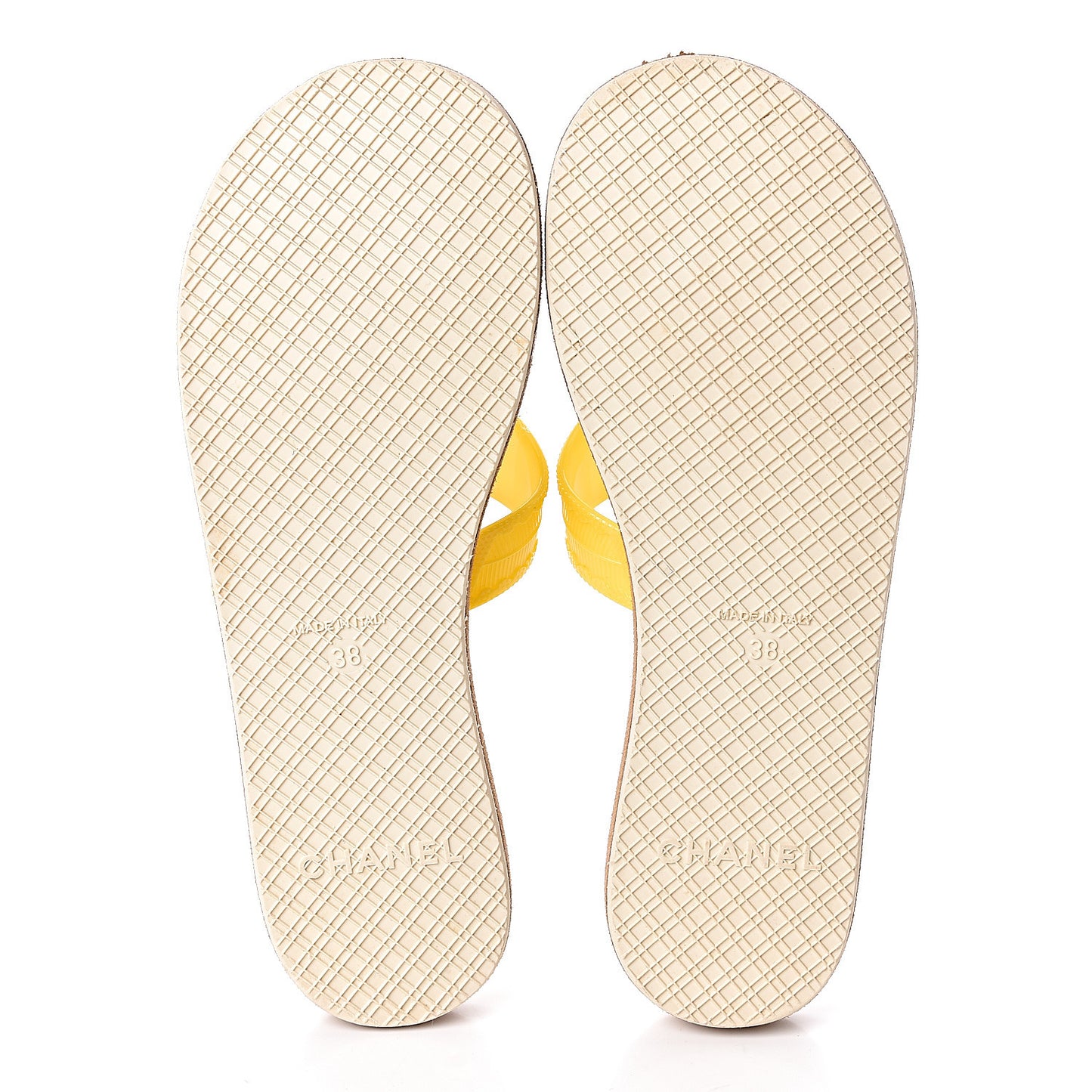 Jelly CC Thong Sandals 38 Yellow