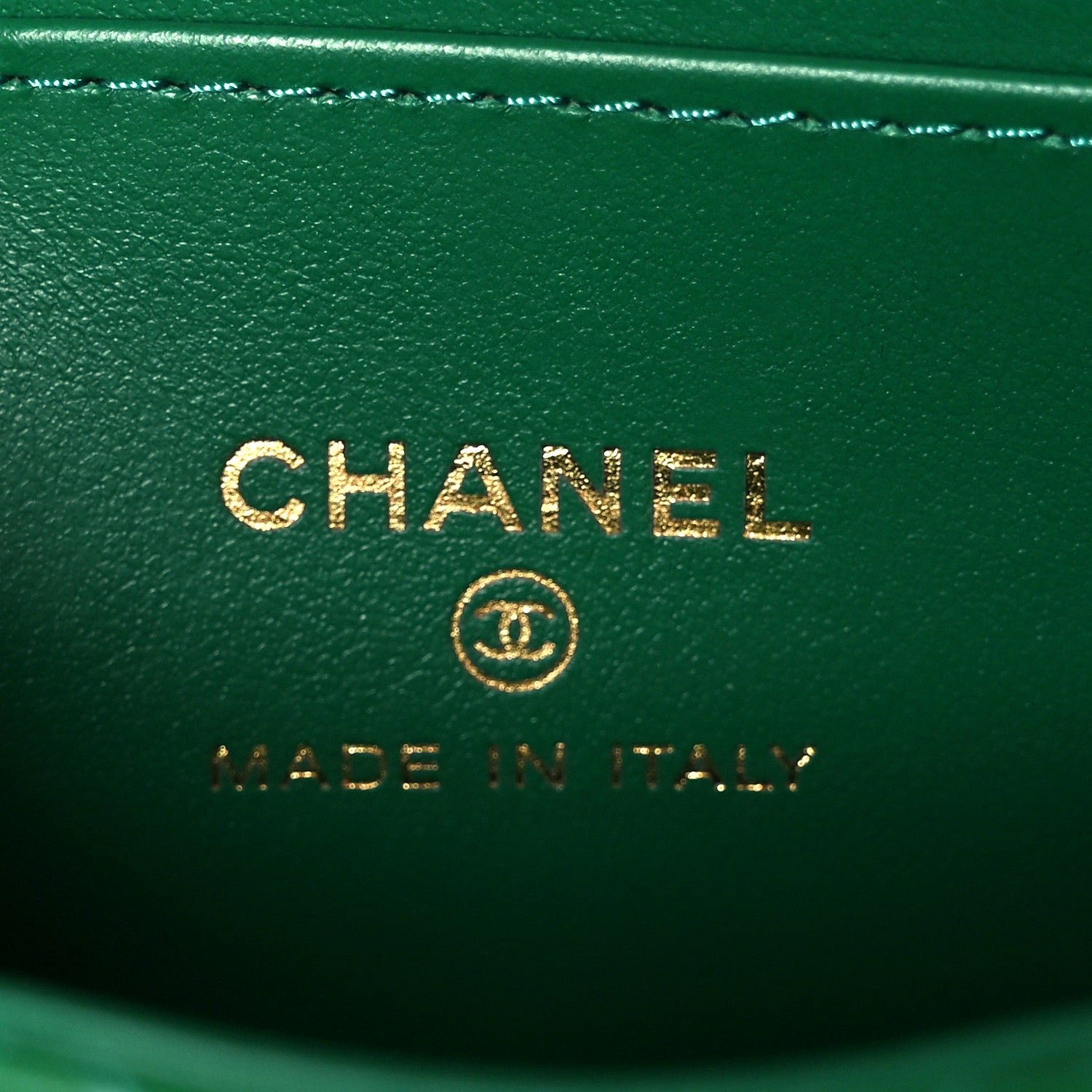 Chanel Shiny Aged Calfskin Quilted Mini Nano Kelly Shopper Green 6 of 11