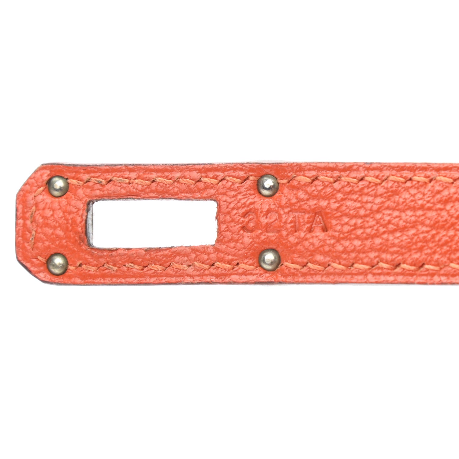 Hermes Chevre Mysore Kelly Longue Wallet Orange 7 of 10