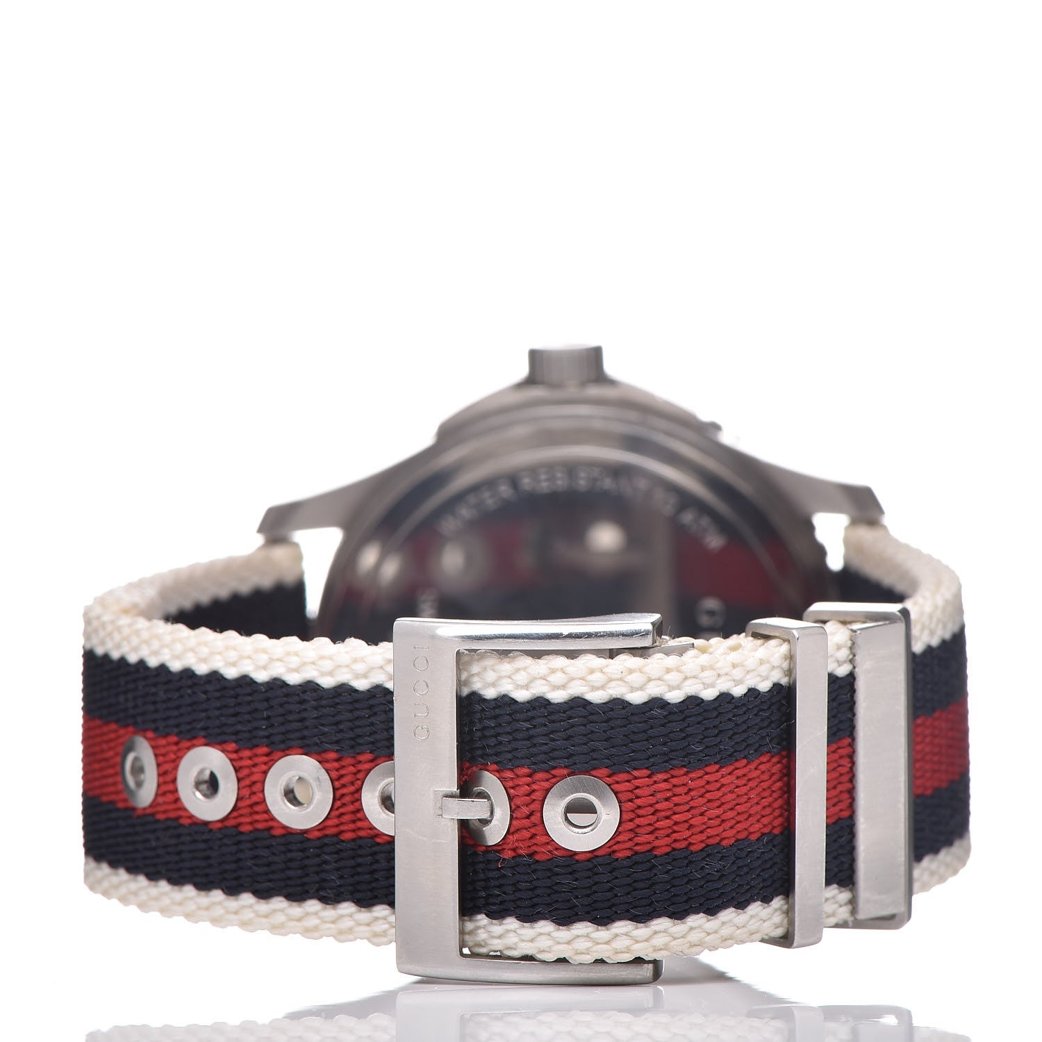 Gucci Stainless Steel Nylon 44mm Sport Quartz Watch White 4 of 6