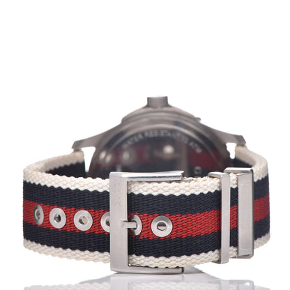 Gucci Stainless Steel Nylon 44mm Sport Quartz Watch White 4 of 6
