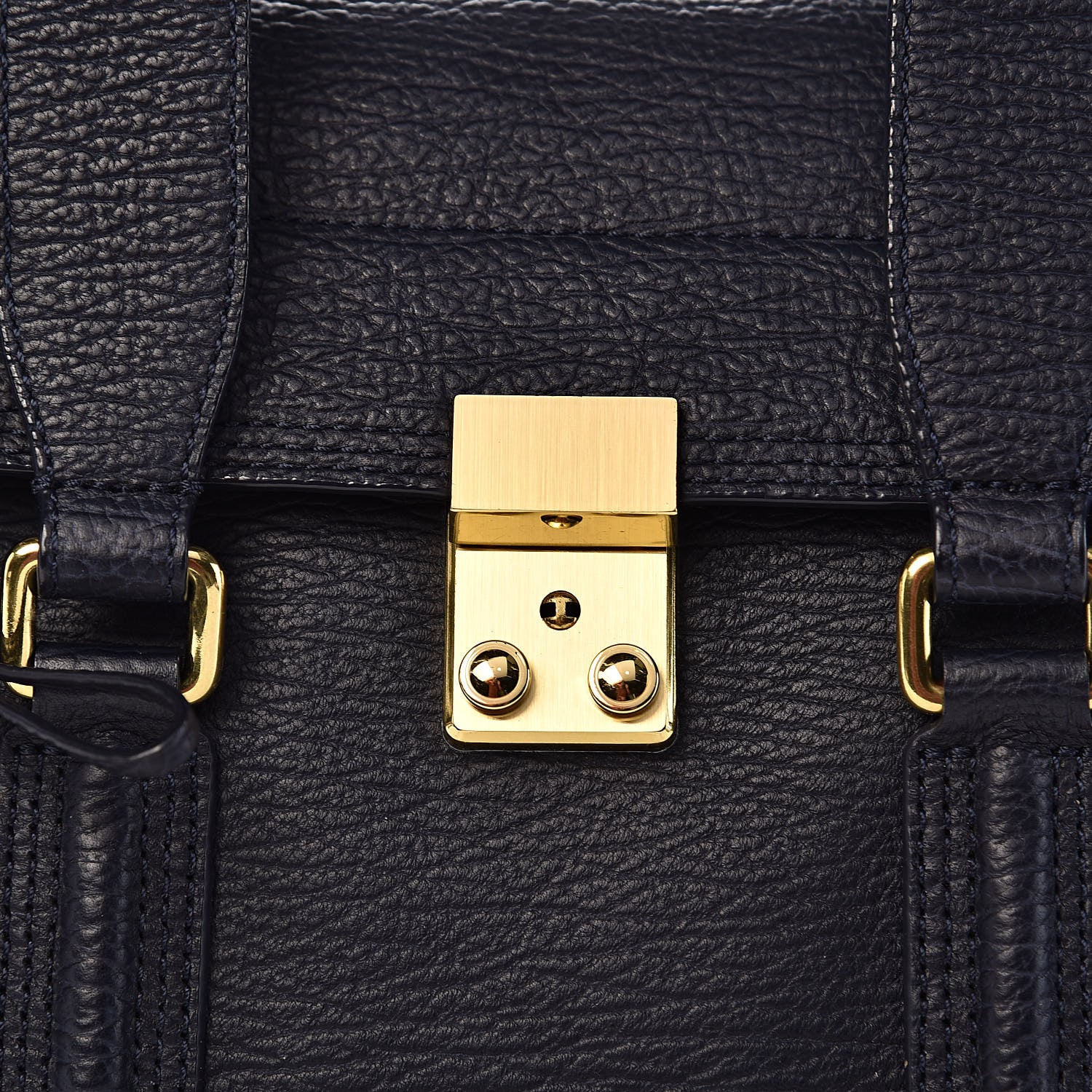 3.1 Phillip Lim 3.1 Textured Calfskin Medium Pashli Satchel Ink 12 of 12