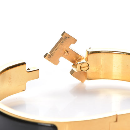Hermes Enamel Narrow Clic Clac H Bracelet PM Black 5 of 5