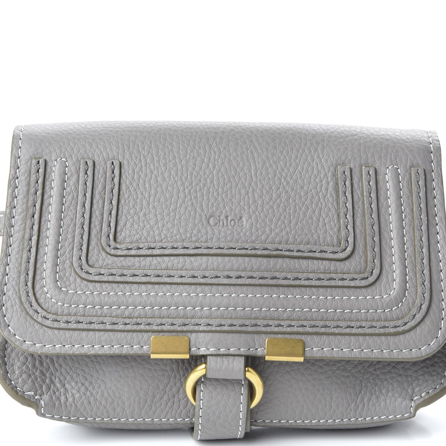 Calfskin Marcie Convertible Belt Bag Cashmere Grey