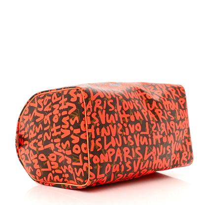 Louis Vuitton Monogram Graffiti Speedy 30 Orange 4 of 10