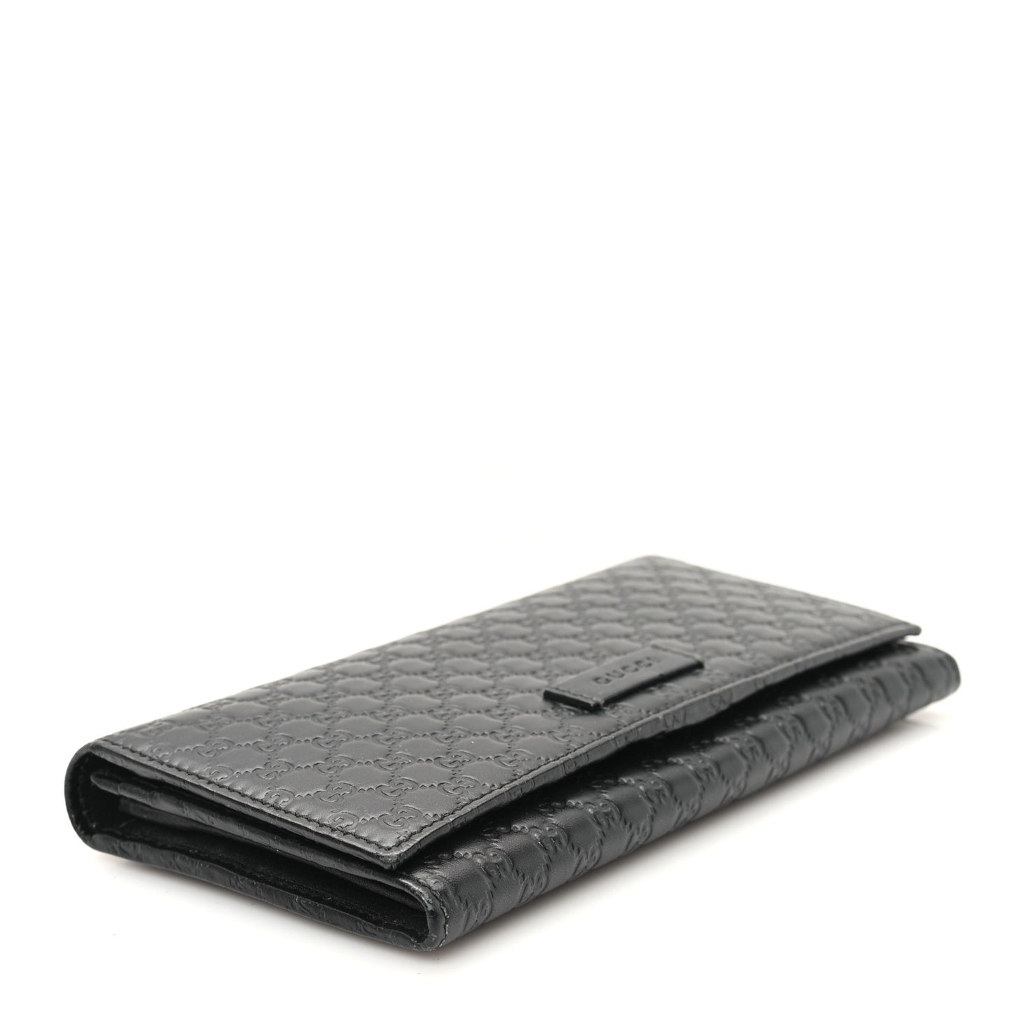 Soft Microguccissima Continental Wallet Black
