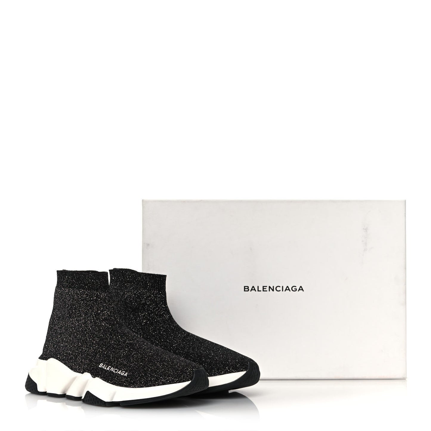 Knit Metal Womens Speed Sneakers 38 Black Gold