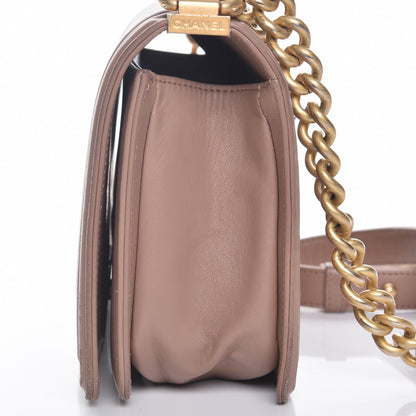 Chanel Calfskin Quilted Medium Boy Flap Camel 12 of 14