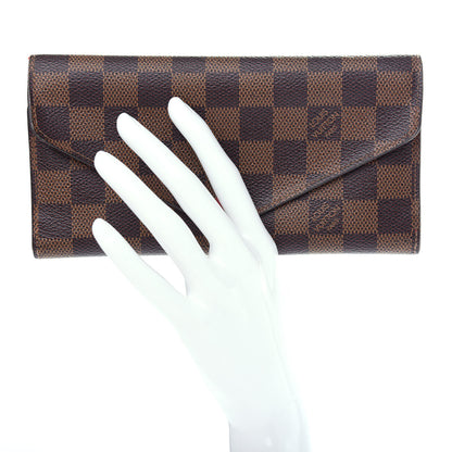 Louis Vuitton Damier Ebene Josephine Wallet Red 2 of 9