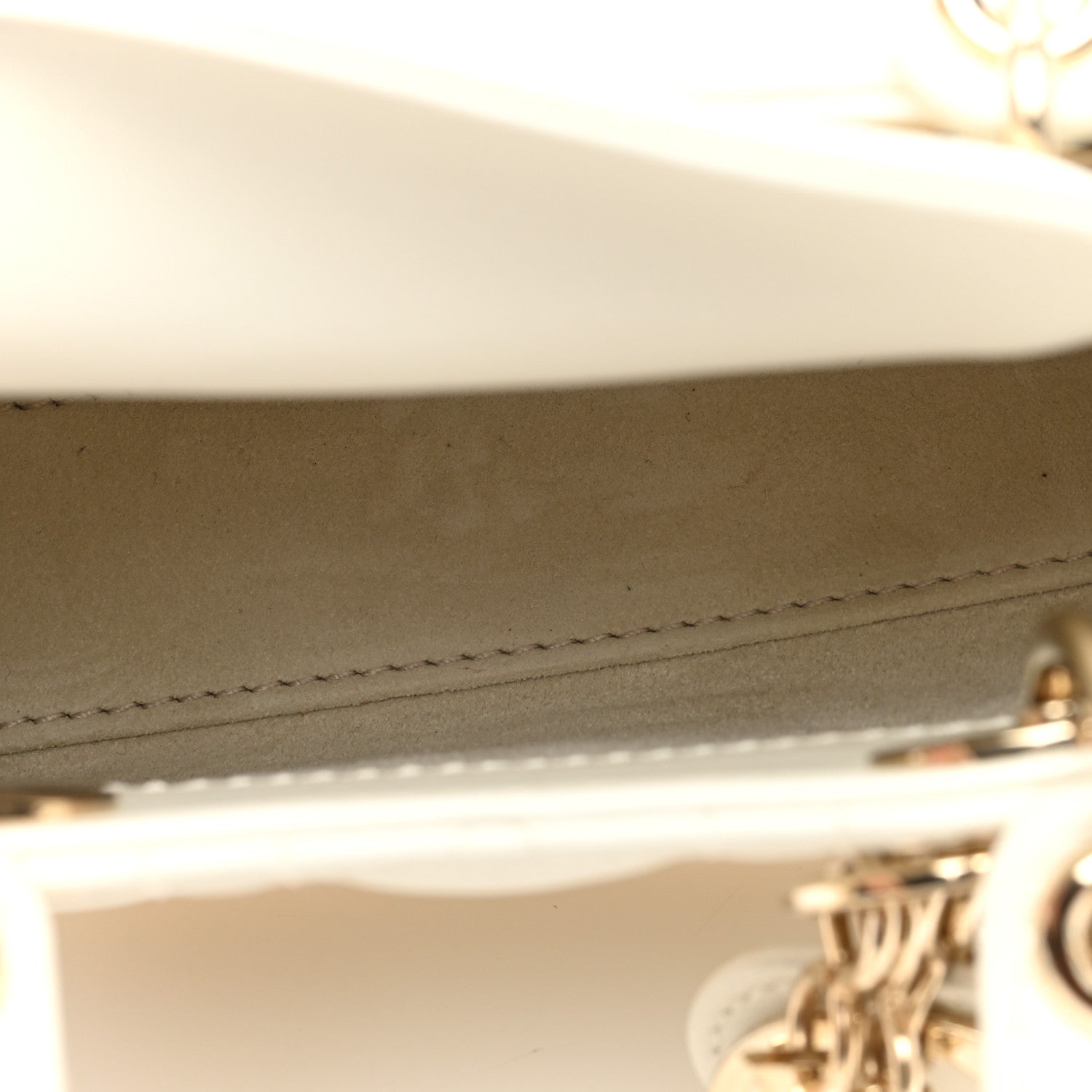 Christian Dior Calfskin Cannage Dioramour Micro Lady Dior Dior White 5 of 8