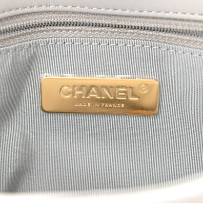 Chanel Lambskin Quilted Medium Chanel 19 Flap Grey 6 of 9
