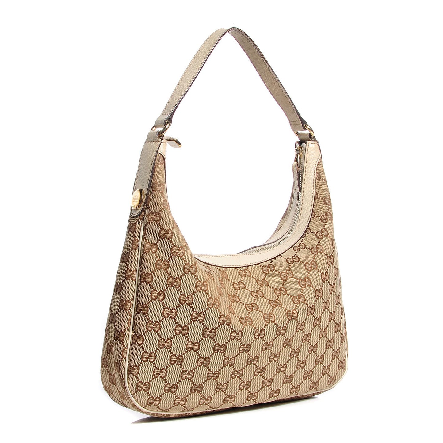 GG Monogram Medium Charmy Hobo Off White