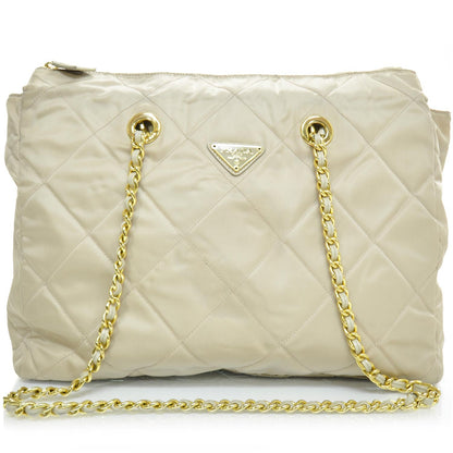 Prada Tessuto Nylon Quilted Shoulder Bag Lino 1 of 2
