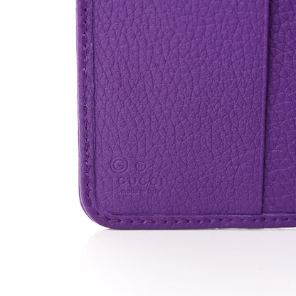 Gucci Grained Calfskin Continental Zip Wallet Purple 7 of 13
