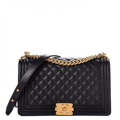Chanel Calfskin Quilted New Medium Boy Flap Black 1 of 8