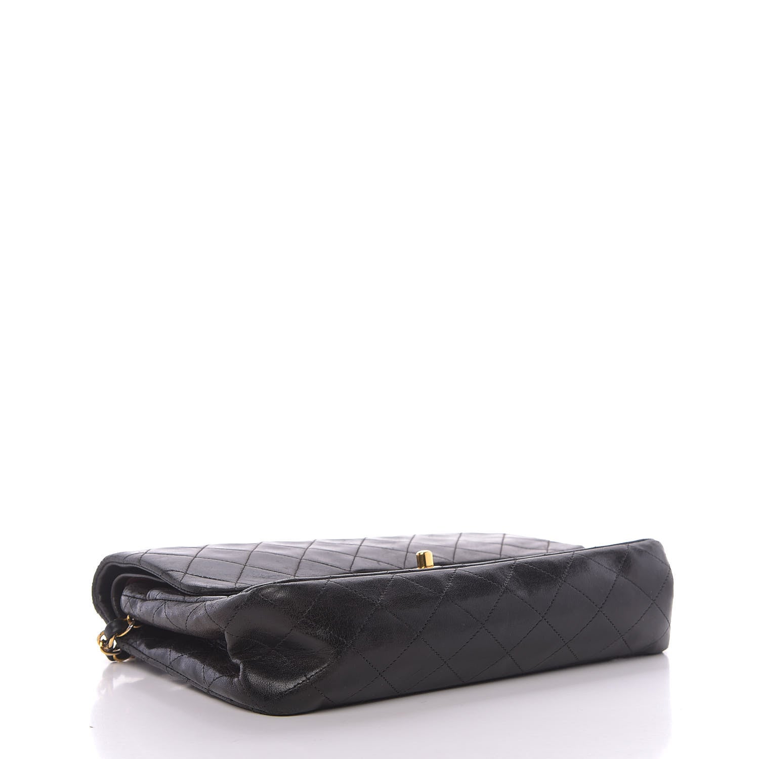 Chanel Lambskin Quilted Medium Double Flap Black 4 of 13