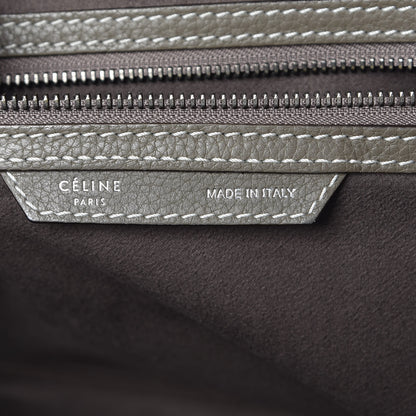 Celine Drummed Calfskin Mini Luggage Souris 6 of 18
