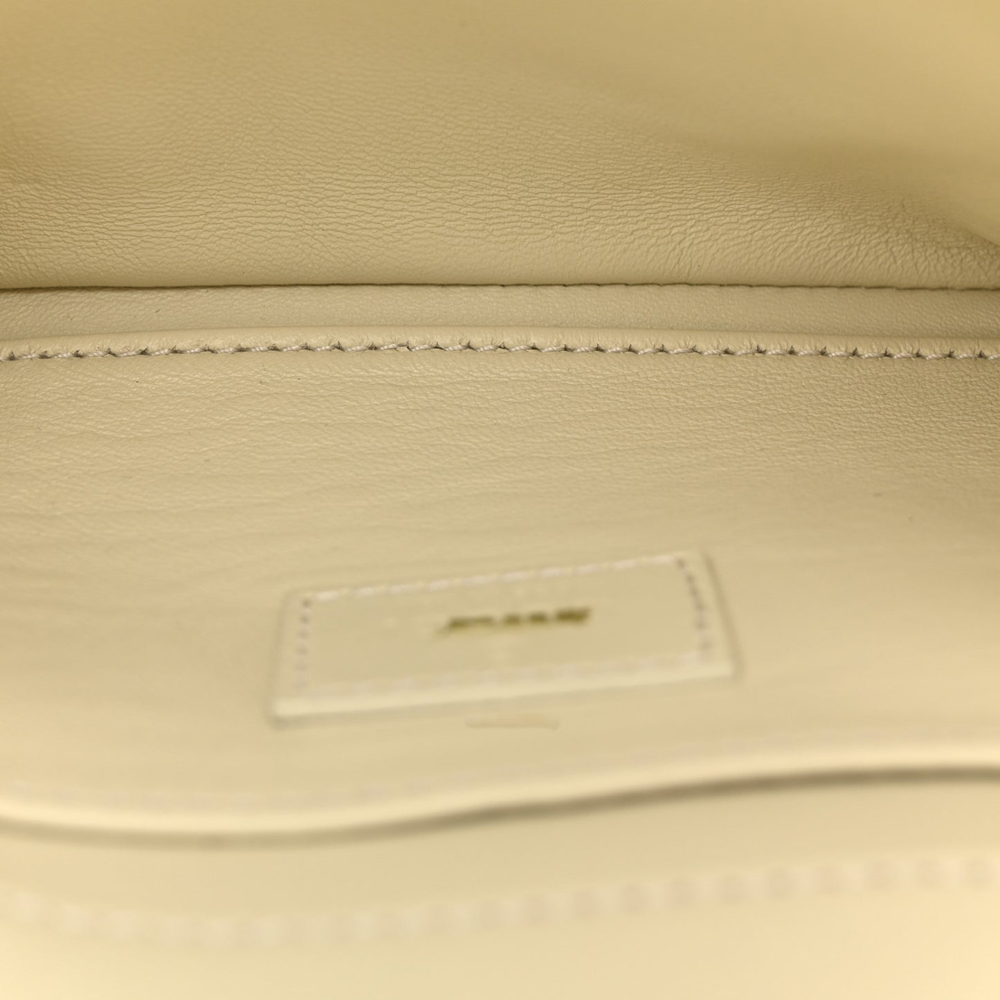 Merino Wool Medium Maxi Horsebit Chain Shoulder Bag Off White