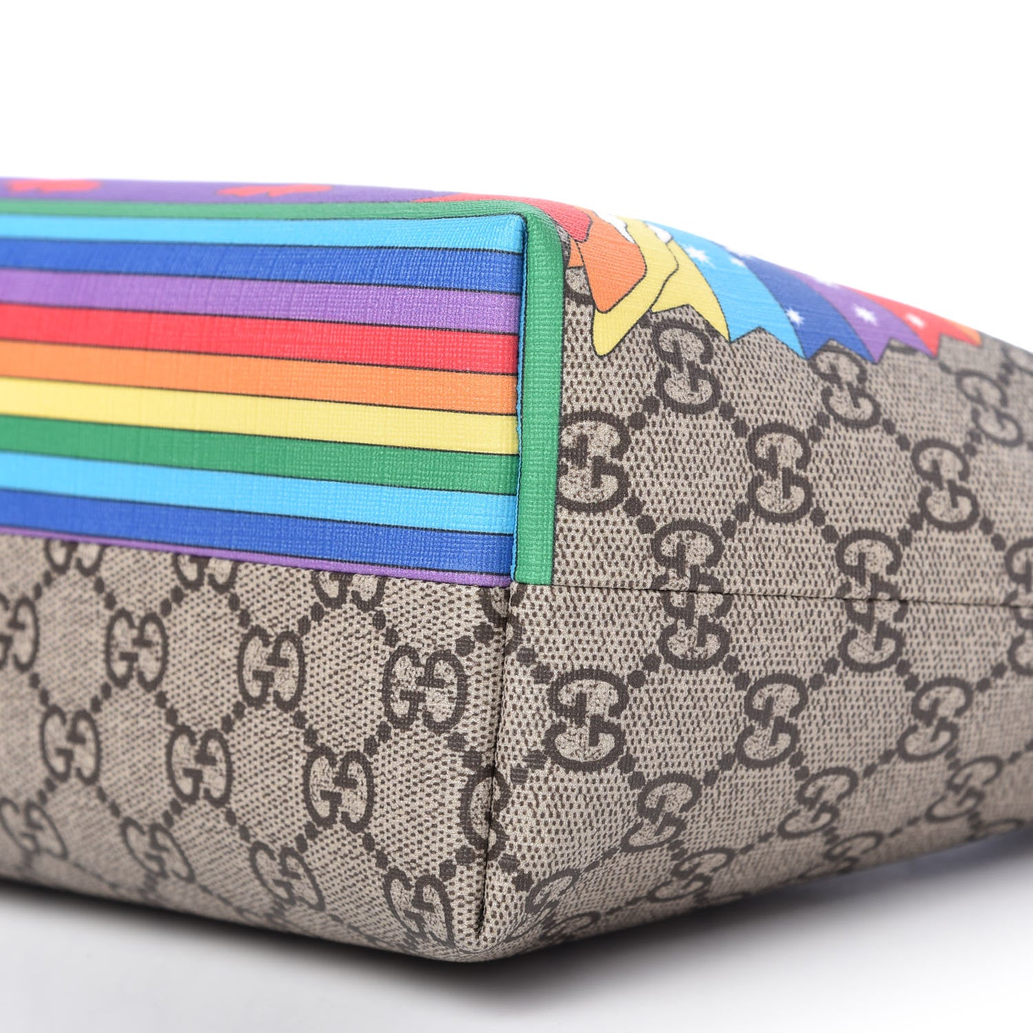 Gucci GG Supreme Monogram Childrens Rainbow Birds Tote 7 of 10