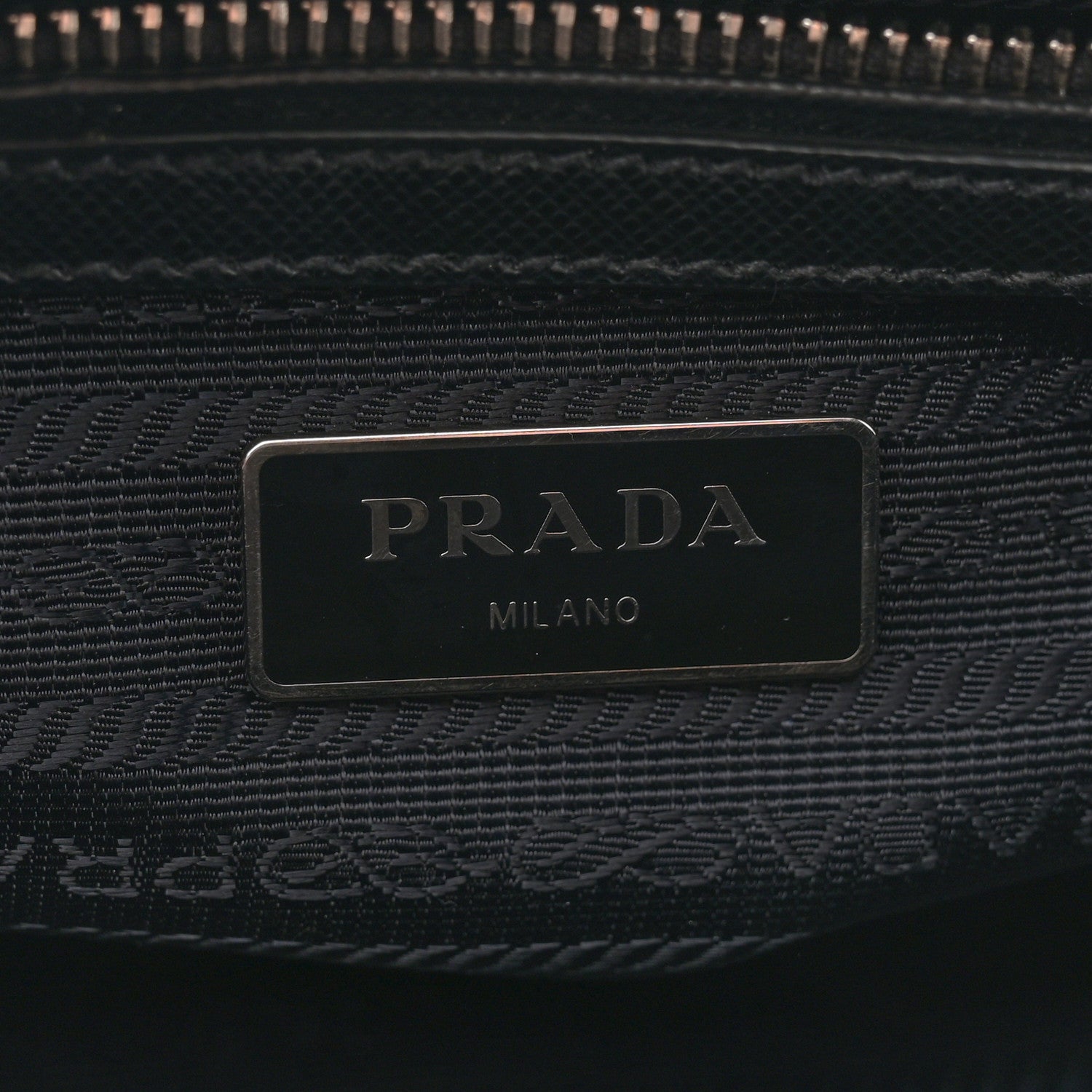 Prada Saffiano Lux Top Handle Crossbody Bag Black Talco 6 of 11
