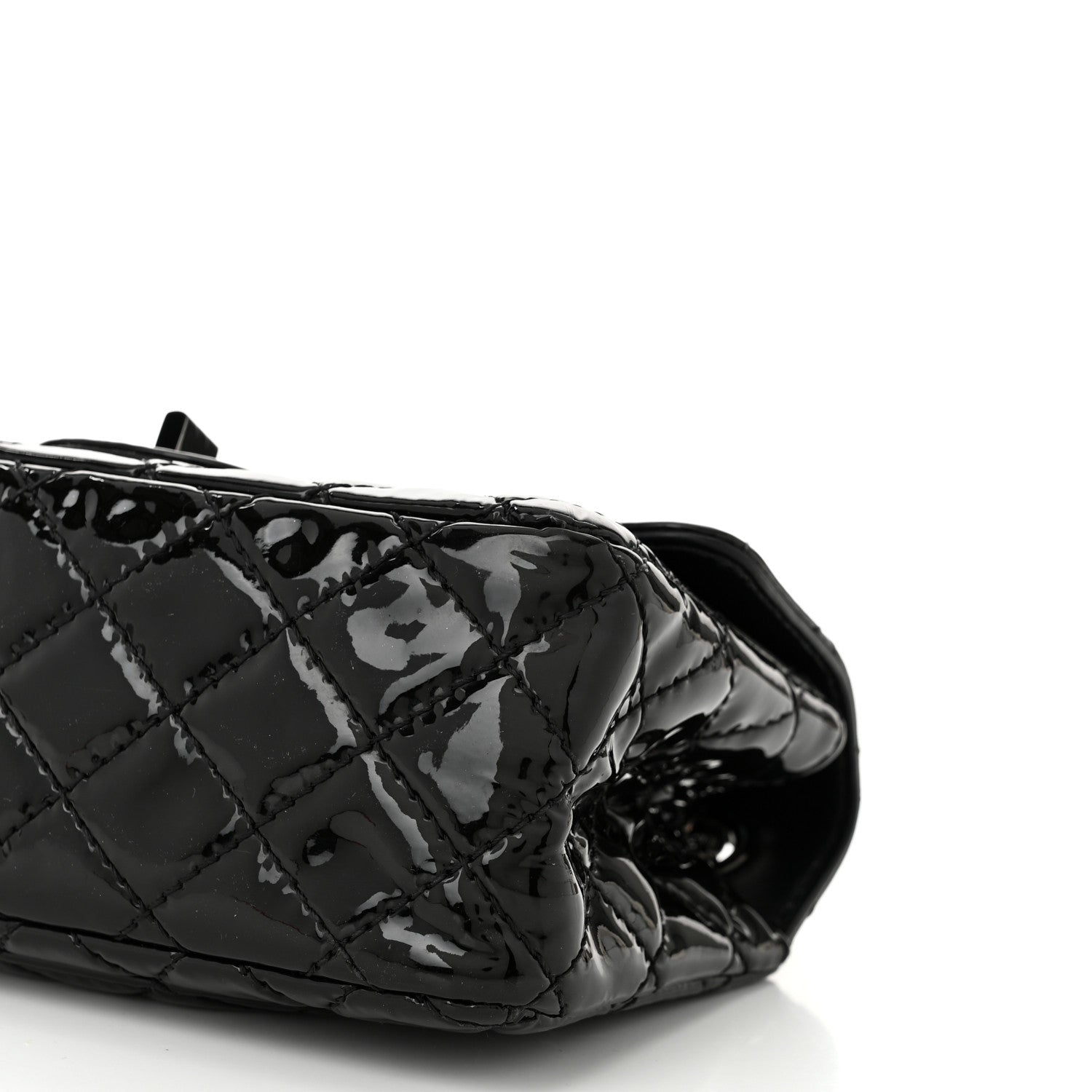 Chanel Patent Calfskin Quilted 2.55 Reissue Mini Flap So Black 10 of 10