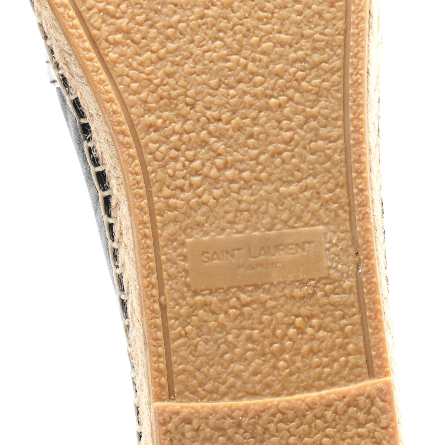 Saint Laurent Lambskin Monogram Espadrilles 40 Black 7 of 10