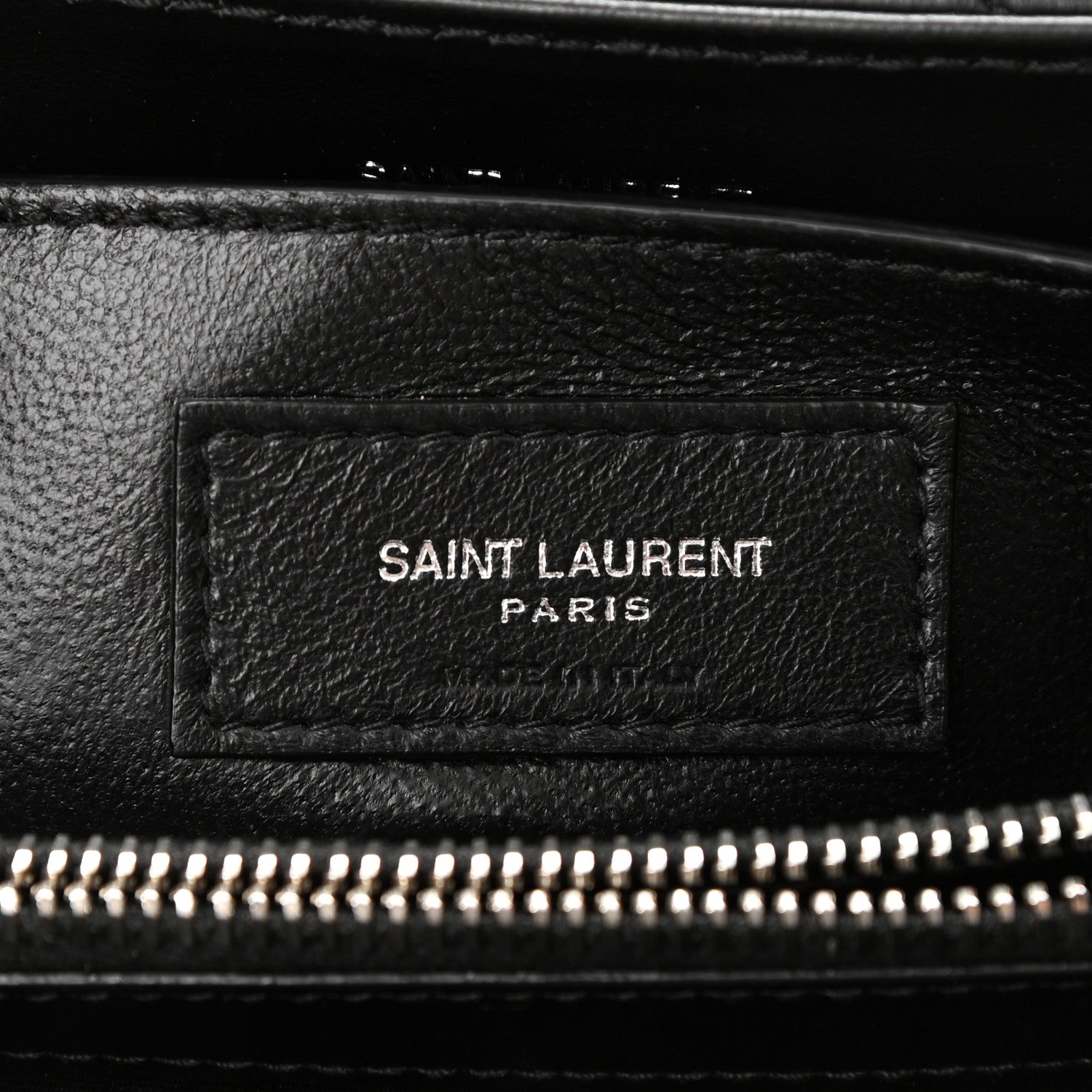 Saint Laurent Calfskin Y Quilted Monogram Small Loulou Chain Satchel Black 7 of 9