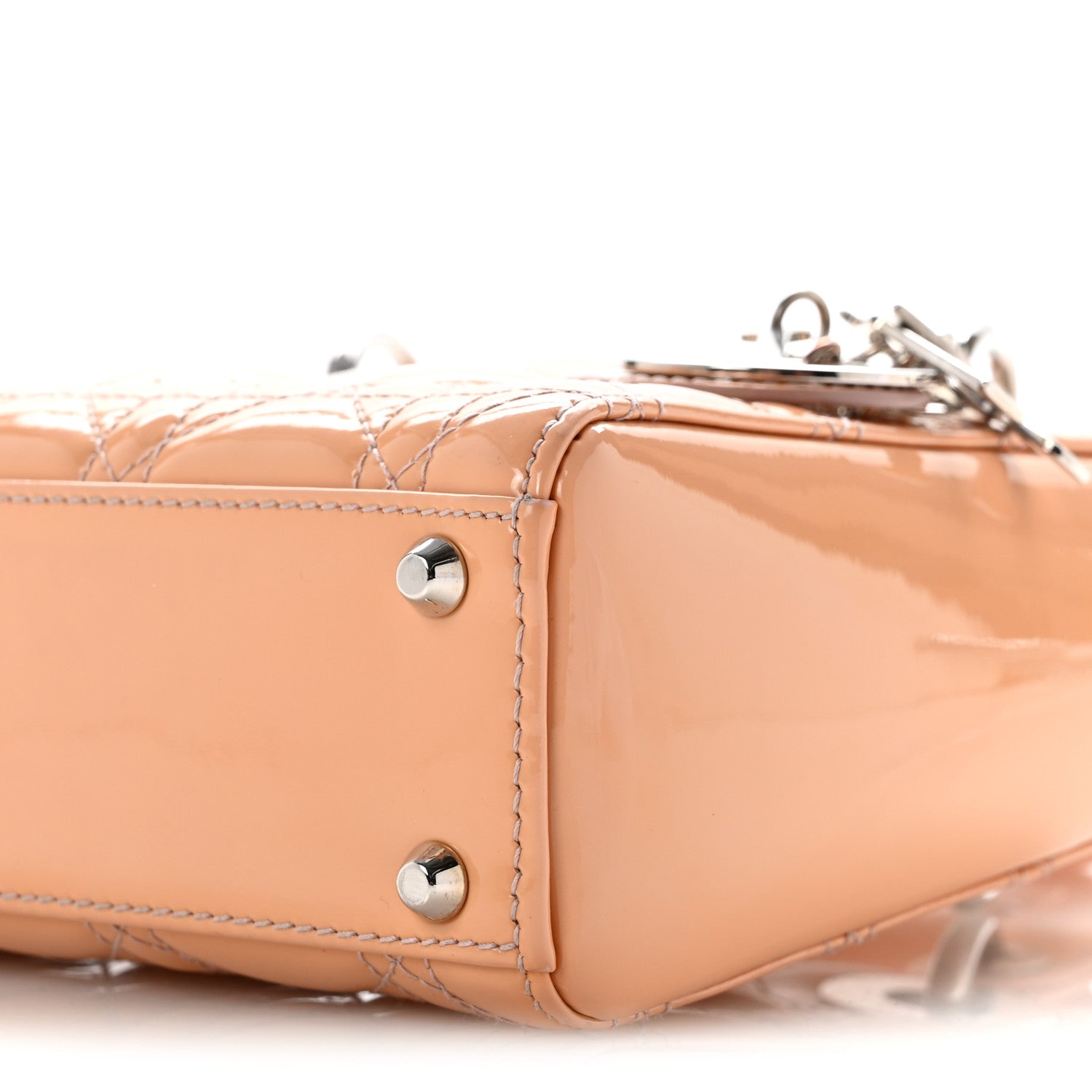 Christian Dior Patent Cannage Mini Lady Dior Rose Clair 10 of 14