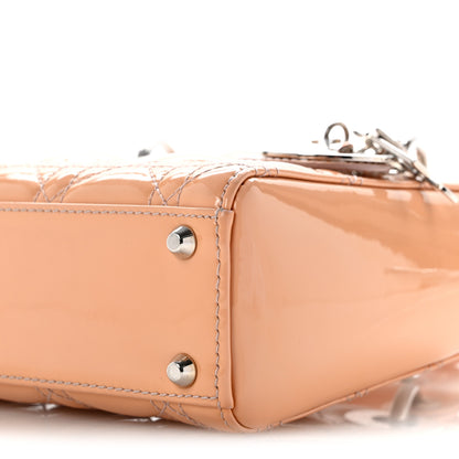 Christian Dior Patent Cannage Mini Lady Dior Rose Clair 10 of 14