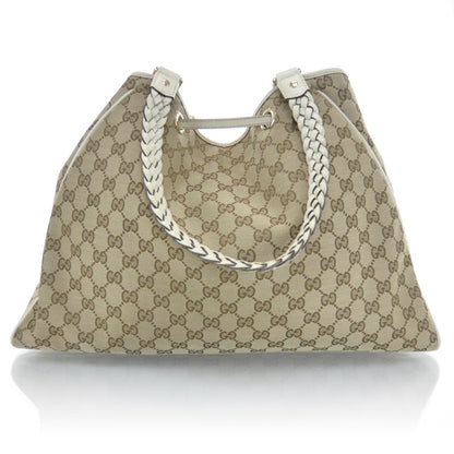 Gucci Monogram Peggy Braided Handles Tote 3 of 11