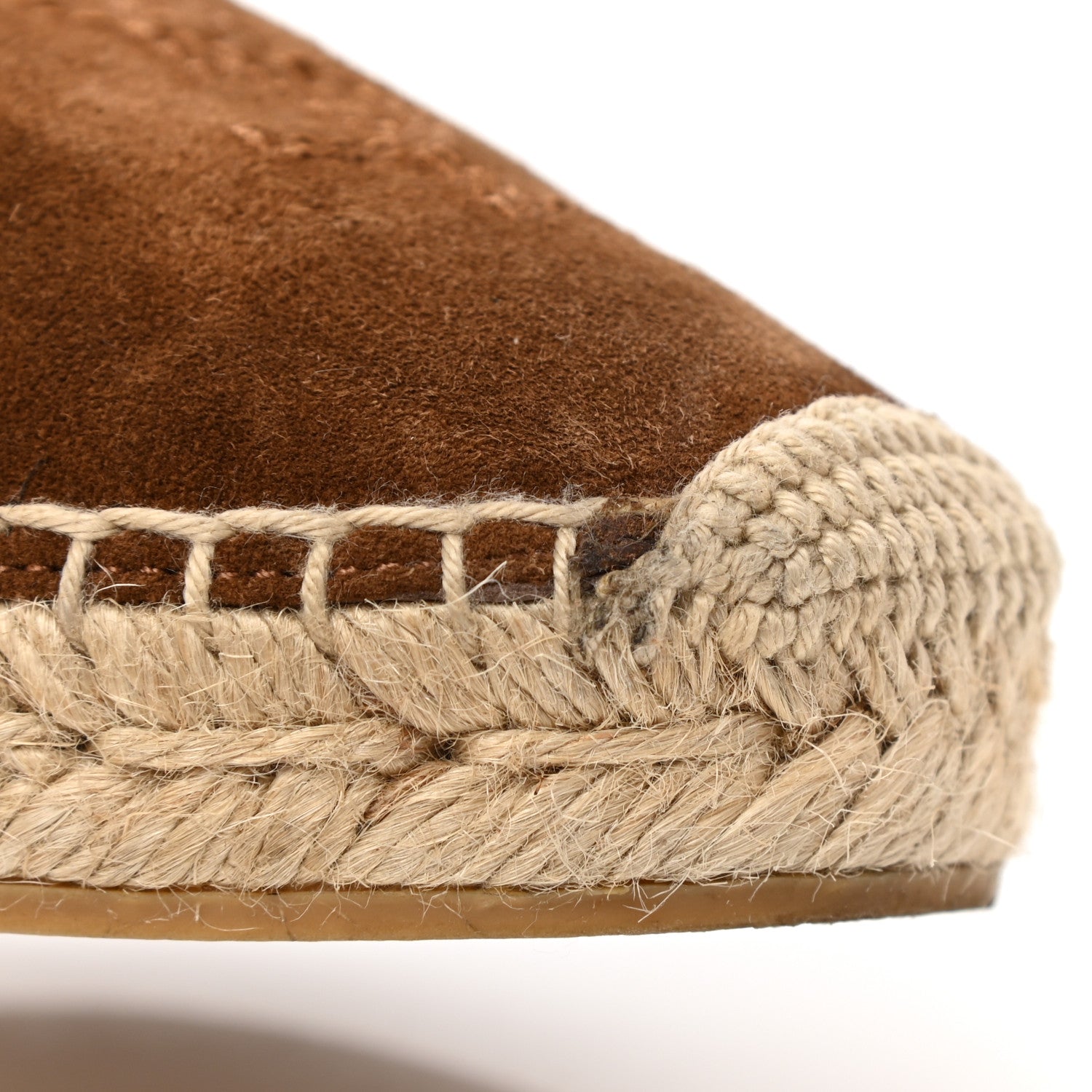 Saint Laurent Suede Monogram Espadrilles 36.5 Brown 9 of 9