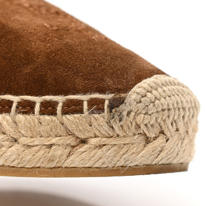 Saint Laurent Suede Monogram Espadrilles 36.5 Brown 9 of 9