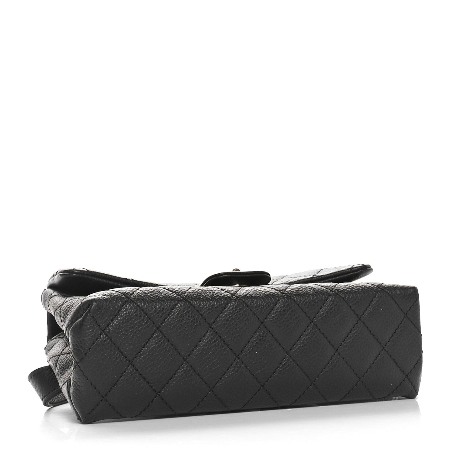 Grained Calfskin Quilted 2.55 Reissue Flap Belt Bag Clutch  Black